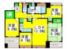 堺東シティタワー（707） 4LDKの間取り