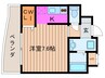 ウィスタリア京橋 1Rの間取り