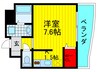 ウィスタリア京橋 1Rの間取り