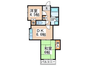 間取図 レイクハイツ