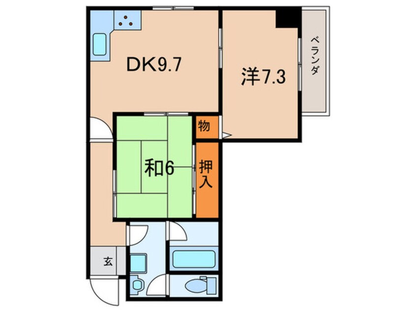 間取図 アミティ松本