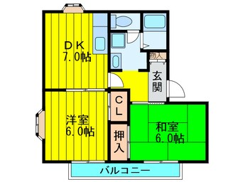 間取図 ミモザＭＵＲＡＴＡ　Ａ棟