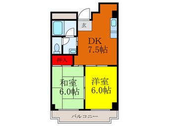 間取図 摂津第７マンション