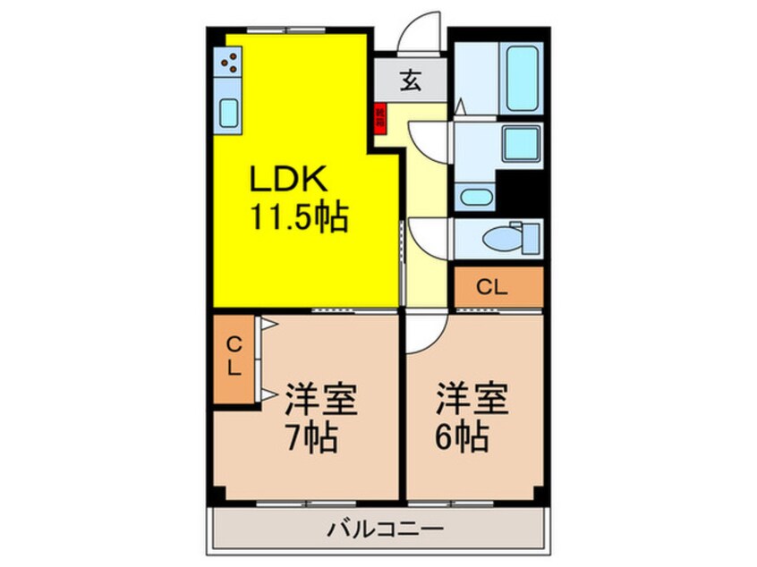 間取図 長池ハイツ
