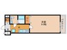 Jino平野 1Kの間取り