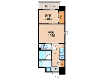 間取図 リビオメゾン西天満