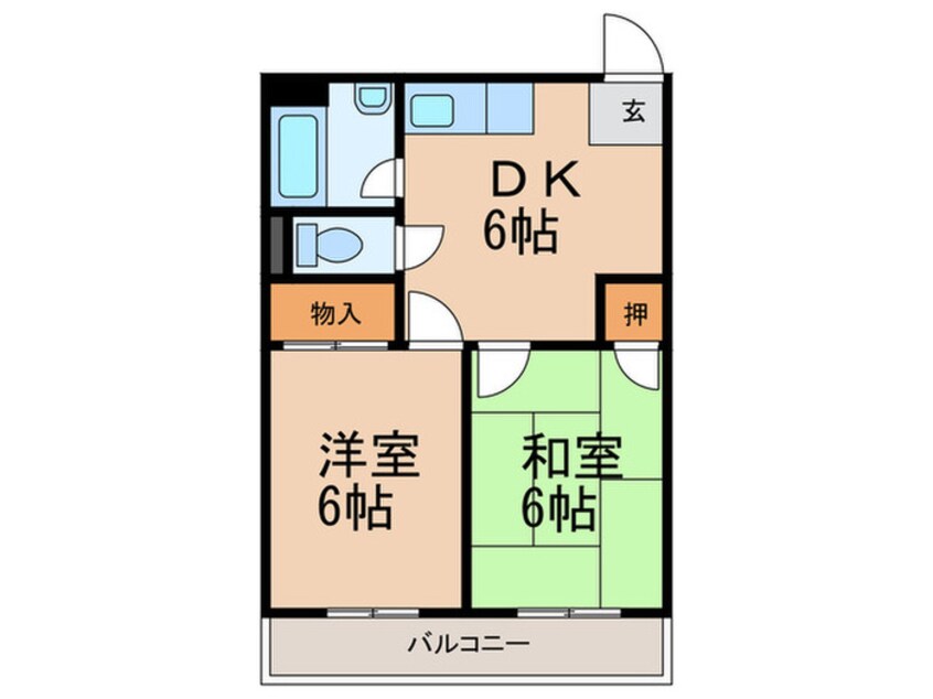 間取図 辻川マンション