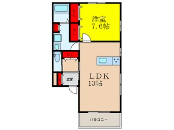 間取図 フェリーチェ小松