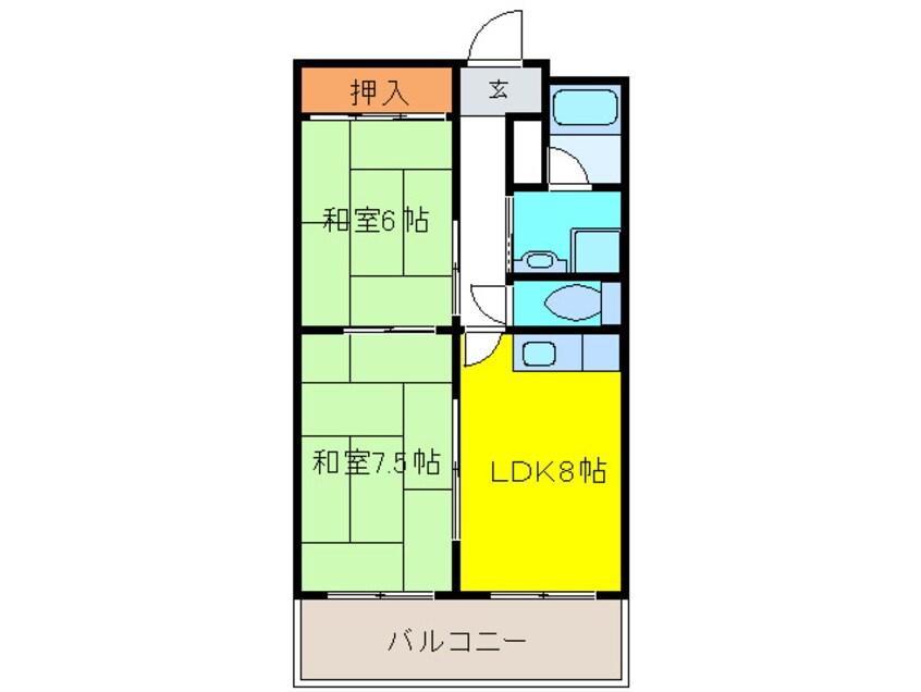 間取図 ダイヤモンドハイツ