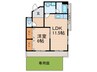 松風ＰａｒｋＨｏｕｓｅ 1LDKの間取り