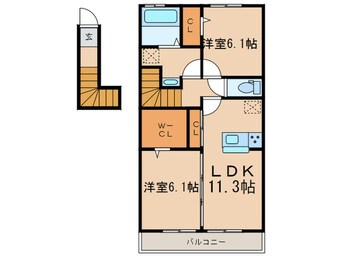 間取図 グリーン・ビレッジ