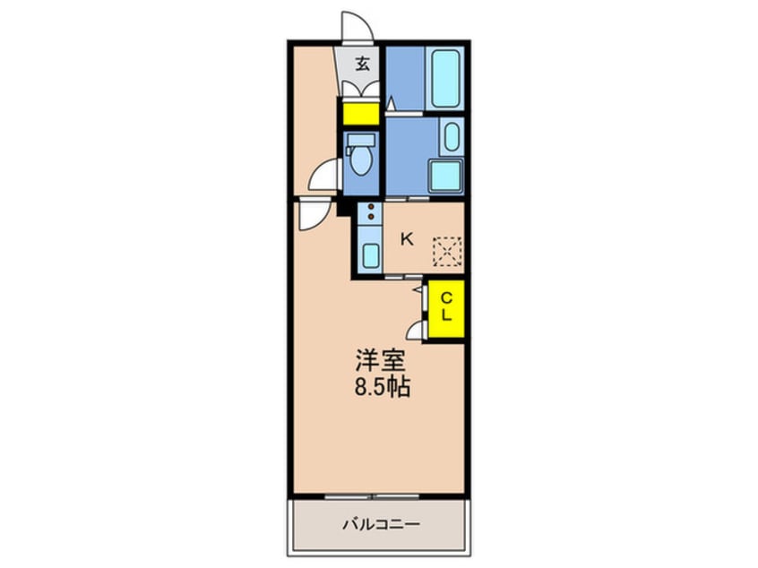 間取図 エスト－ネハ－バ－ランド（1207