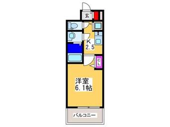 間取図 プレサンス玉造駅前(204)