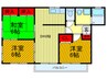 シャトレヴェ－ル３ 3DKの間取り