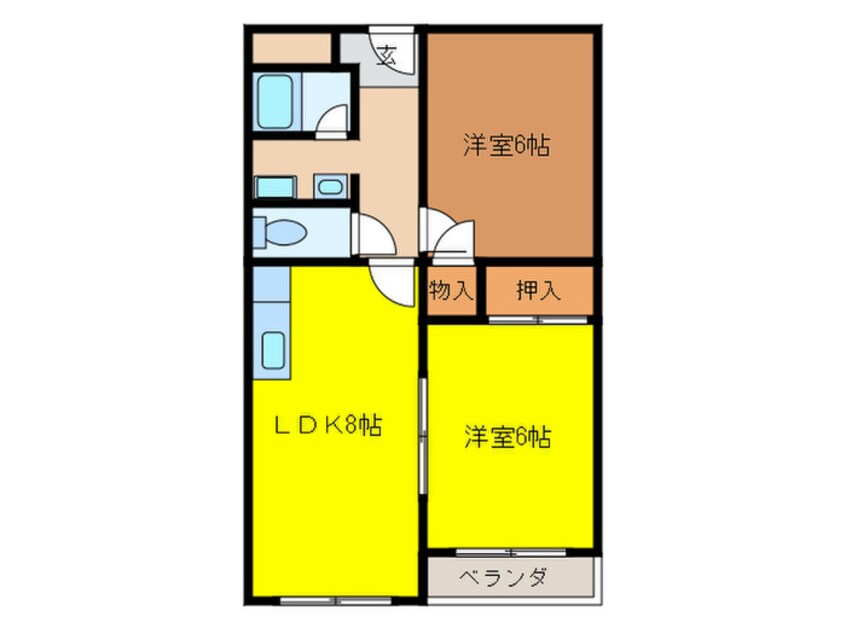 間取図 コーポ前田