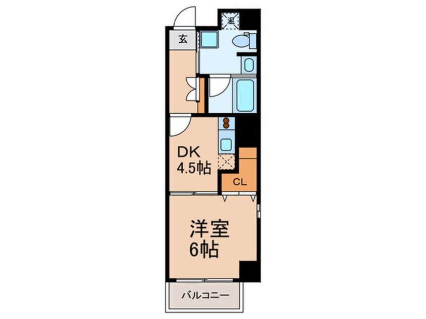 間取図 ラ・フォ－レ天満橋