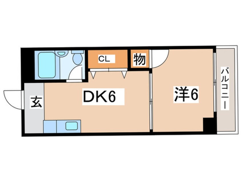 間取図 西田辺ハイツ