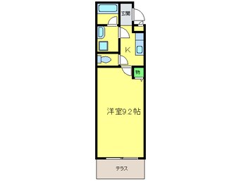 間取図 Ｔｏｍｙ　ｓ　ｃｏｕｒｔ北花田