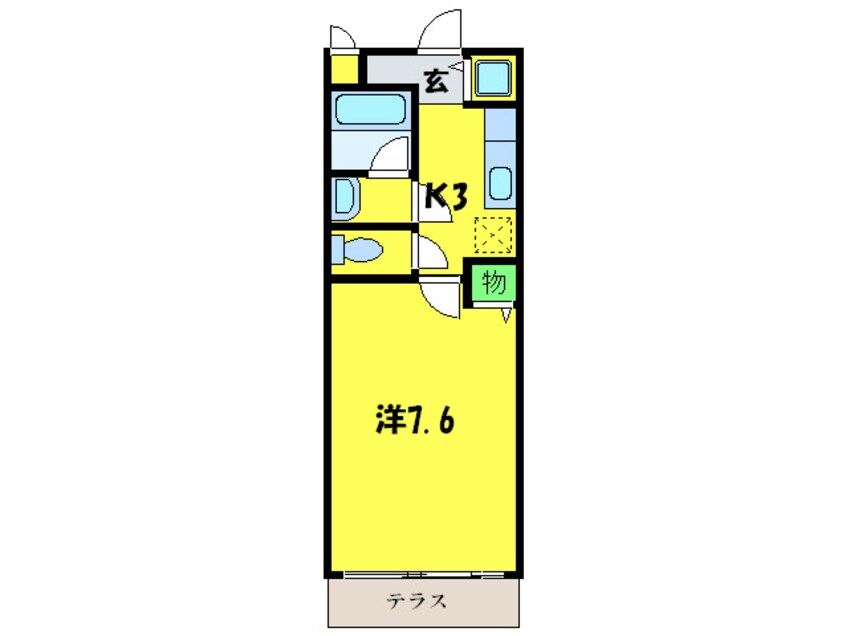 間取図 Ｔｏｍｙ　ｓ　ｃｏｕｒｔ北花田