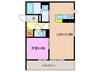 パサログランデ永代町 1LDKの間取り