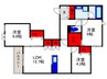 ﾍｰベル・ﾘｯｼﾞﾊﾟｰｸ南桜塚 3LDKの間取り