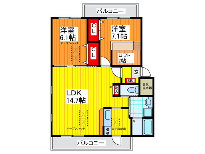 間取り図 コモドカ－サ