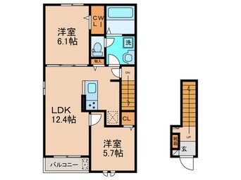 間取図 エスポワール下赤田