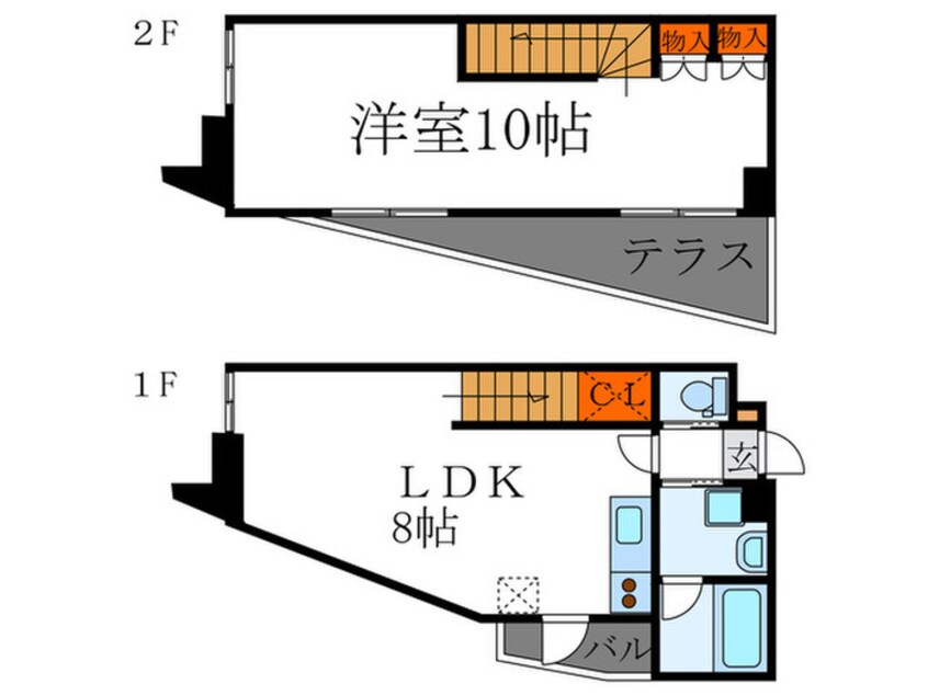 間取図 プライムコ－ト北山通