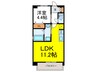 GLUCKMAISON/S-EBIE XI 1LDKの間取り