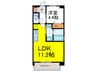 GLUCKMAISON/S-EBIE XI 1LDKの間取り