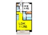 GLUCKMAISON/S-EBIE XI 1LDKの間取り