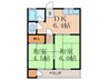 大宅マンション 2DKの間取り