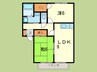 サンビレッジ出合 2LDKの間取り