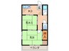 ハイツ香松 2Kの間取り