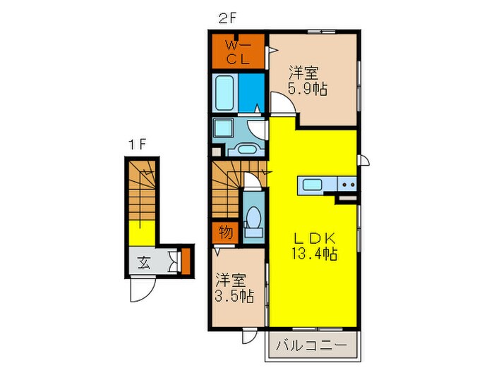 間取り図 エレスチャル　Ⅰ　小野原