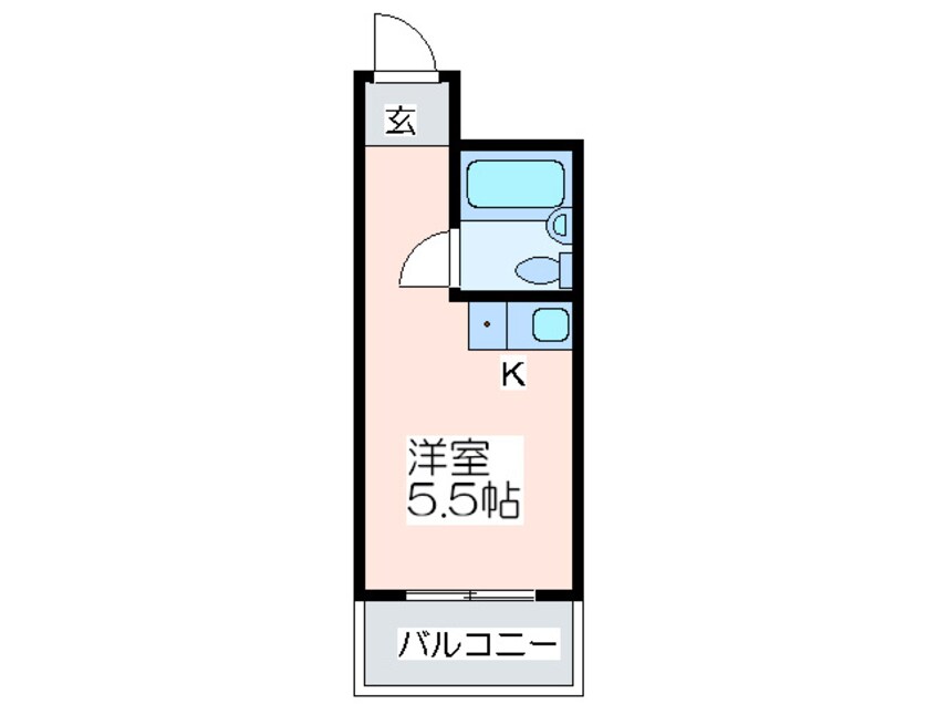 間取図 朝日ﾌﾟﾗｻﾞｱｸｼｽ城東（２０７）