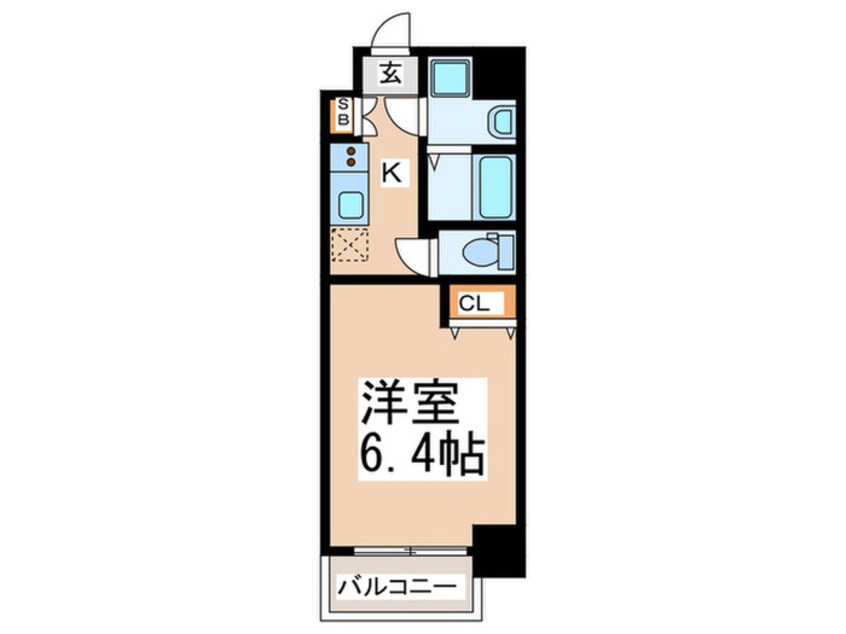 間取図 ジアコスモ九条シエル(202)