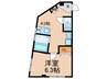 ルバート池島 1Kの間取り