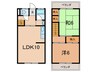 クローバーハウス 2LDKの間取り