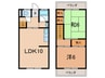 クローバーハウス 2LDKの間取り