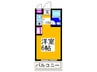 ハイム背戸口 1Kの間取り