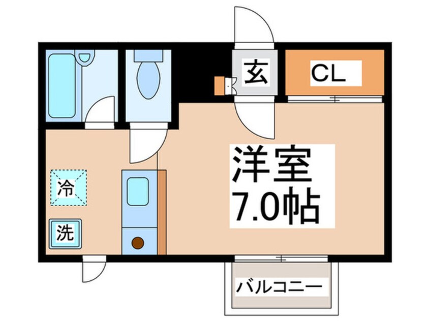 間取図 ﾌｨﾙﾗｲﾄﾏﾂﾊﾞﾗA棟