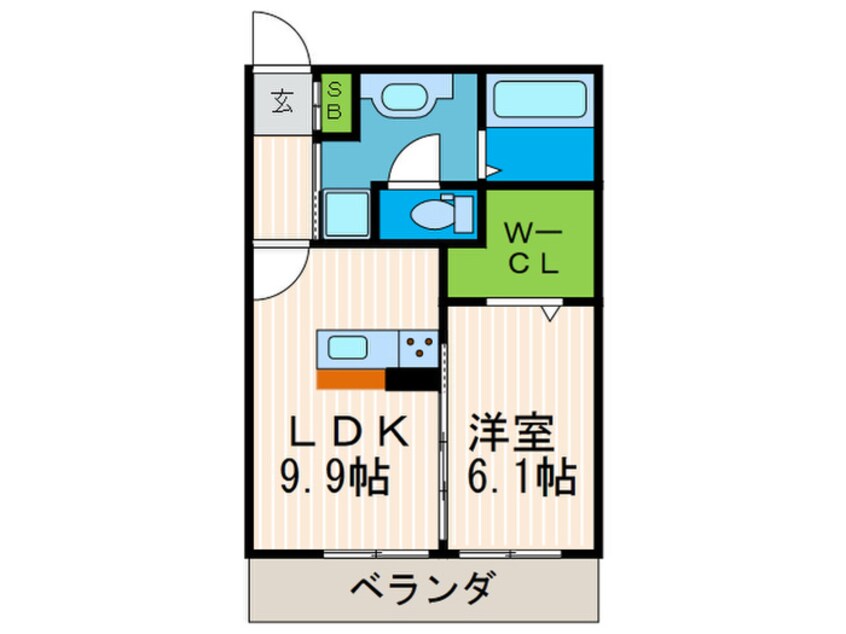 間取図 フローラ城南