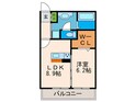 フローラ城南の間取図