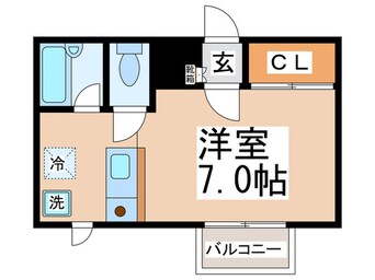 間取図 ﾌｨﾙﾗｲﾄﾏﾂﾊﾞﾗB棟