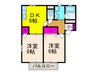 ファ－ストクライム２号棟 2DKの間取り