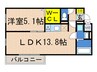 アパルトマン大倉山 1LDKの間取り