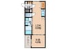 F asecia stib 1LDKの間取り