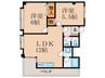 メゾン豊新 2LDKの間取り