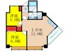 メゾン豊新 2LDKの間取り